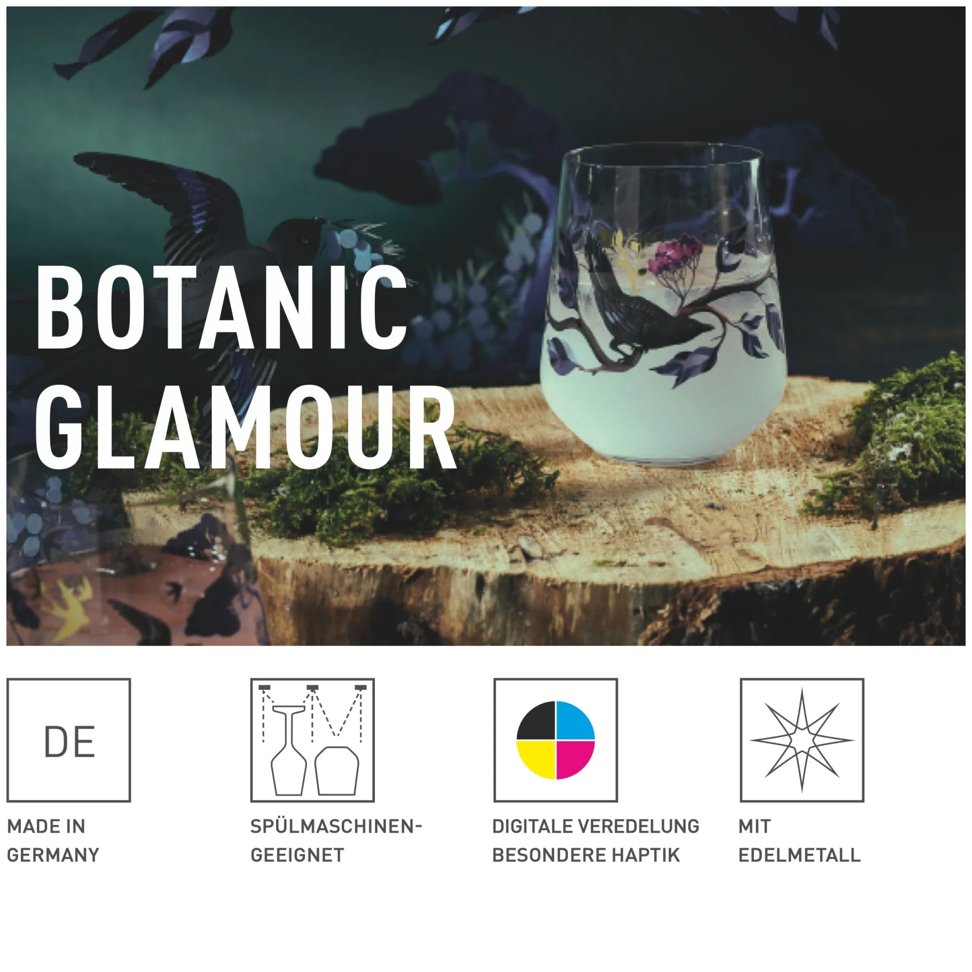 Ritzenhoff BOTANIC GLAMOUR GINGLAS-SET #7, #8