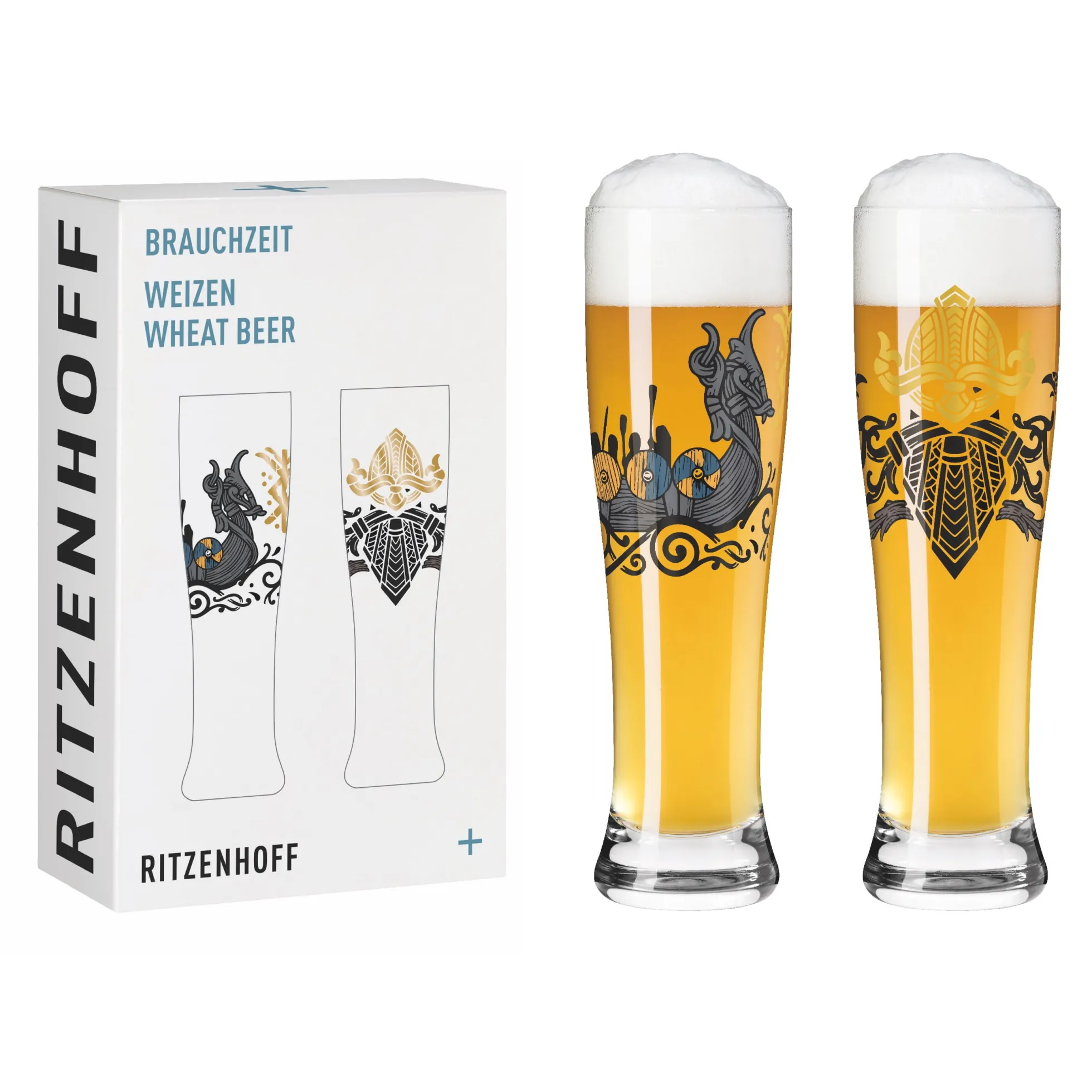 Ritzenhoff brauchzeit weizenbierglas-set #19, #20