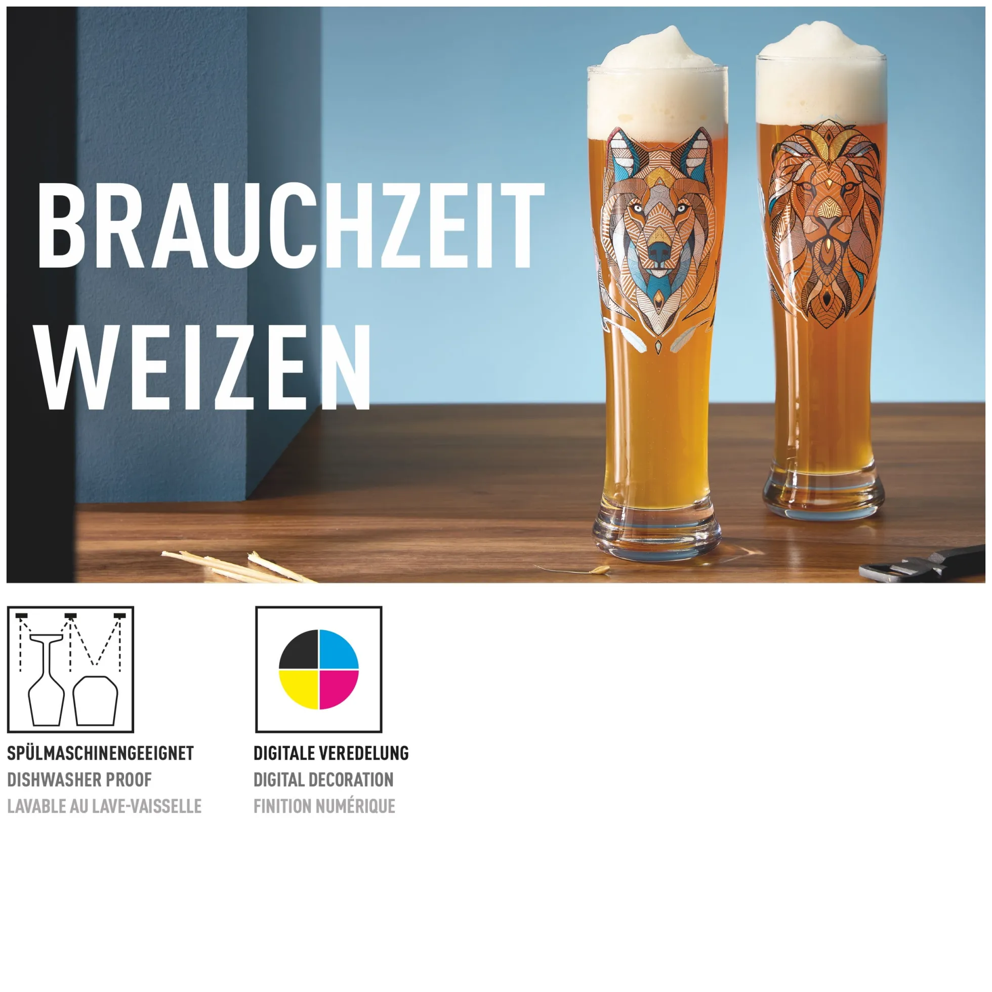 Ritzenhoff BRAUCHZEIT WEIZENBIERGLAS-SET #27 #28
