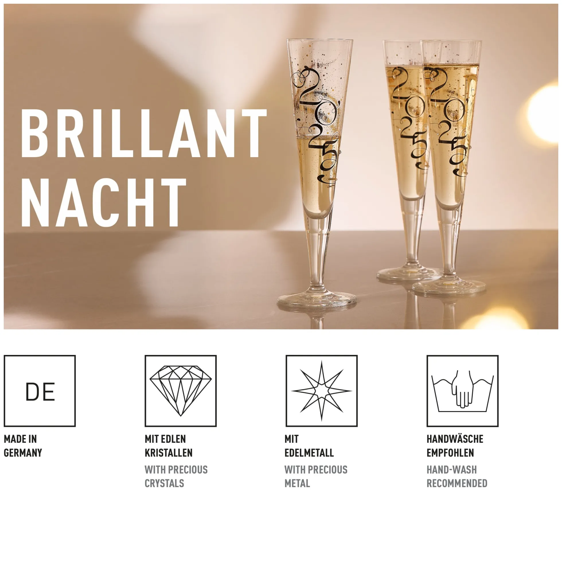 Ritzenhoff BRILLANTNACHT CHAMPAGNERGLAS 2025