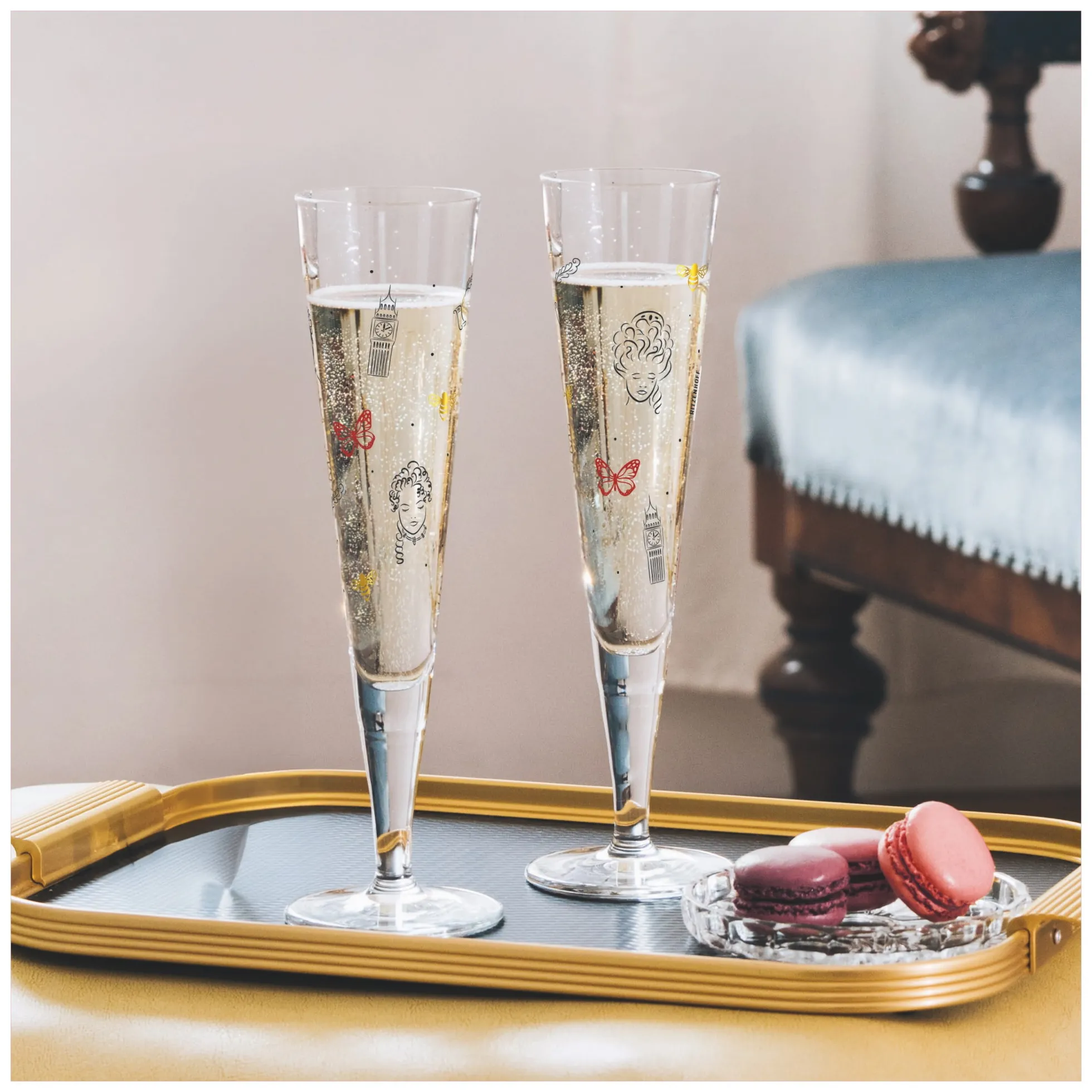 Ritzenhoff CHAMPUS LONDON EDITION CHAMPAGNERGLAS H23