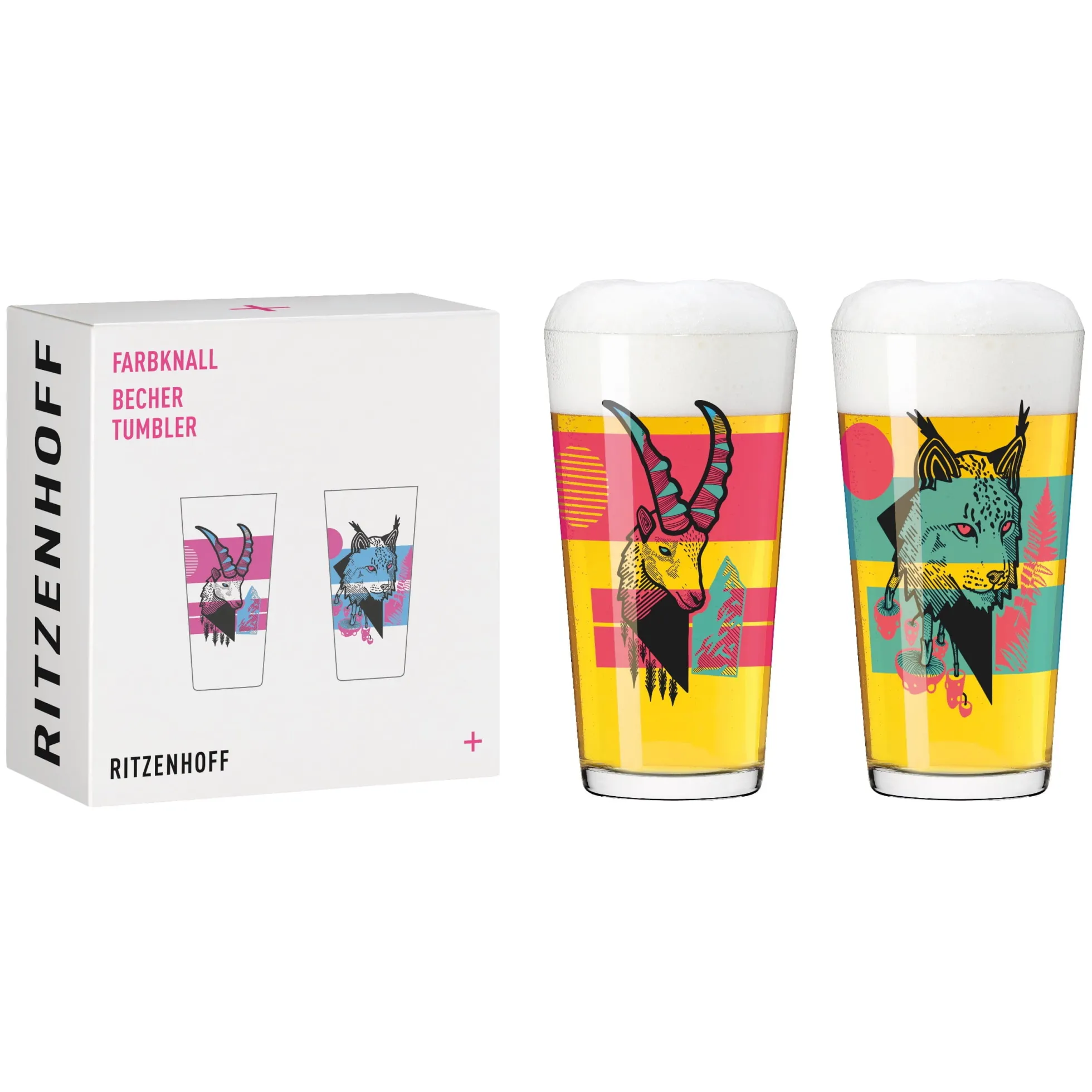 Ritzenhoff FARBKNALL BECHER-SET #5, #6