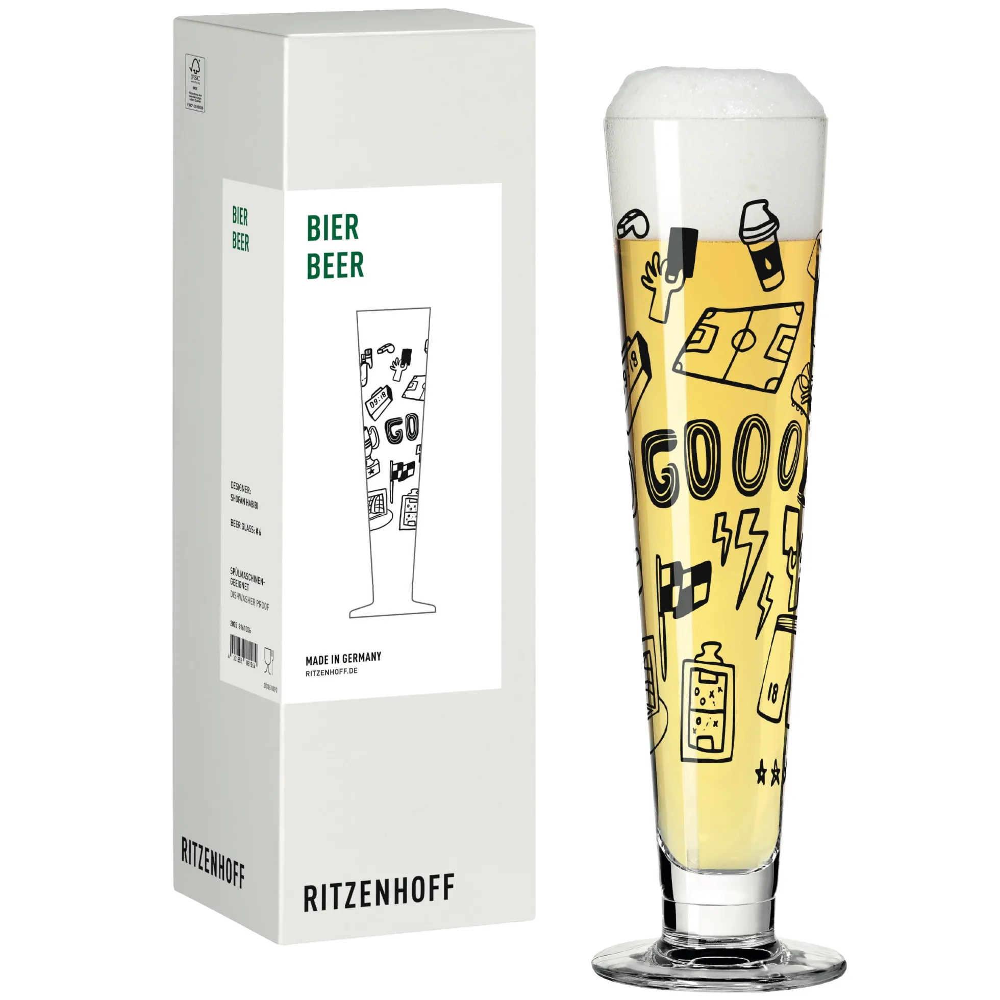 Ritzenhoff fußball bierglas #6