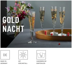 Ritzenhoff GOLDNACHT CHAMPAGNERGLAS #32
