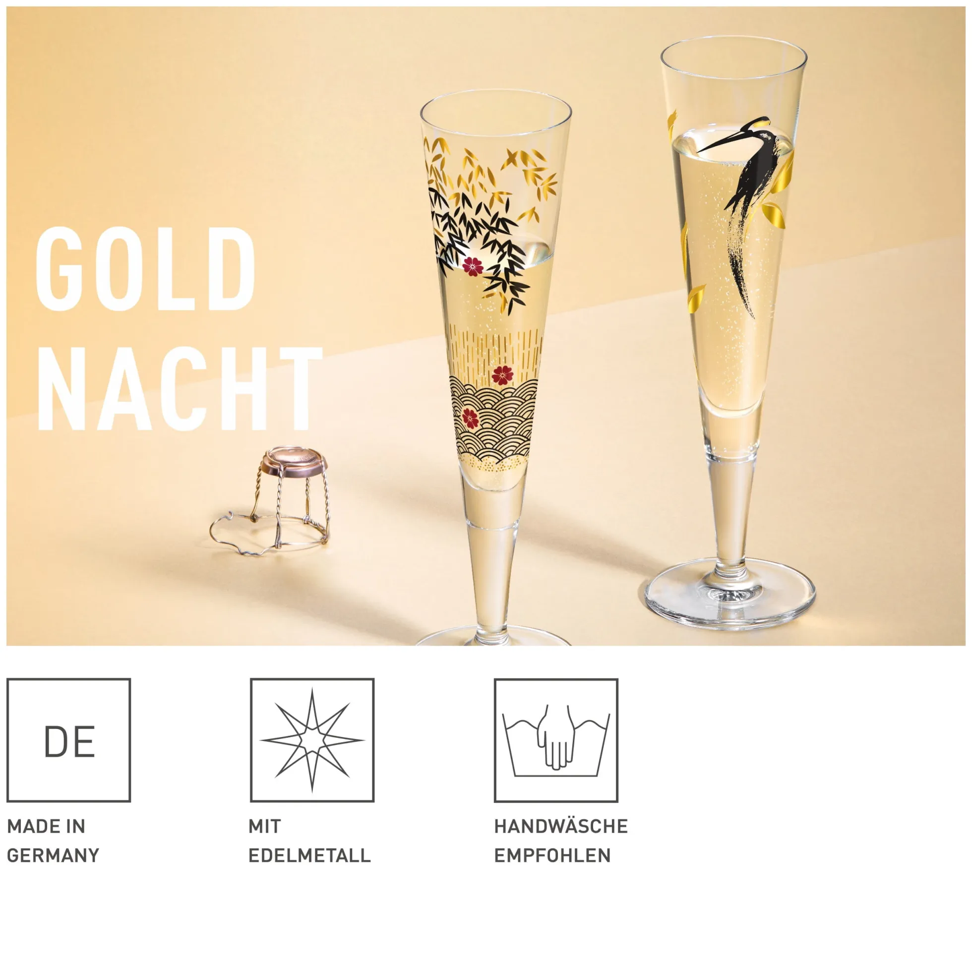 Ritzenhoff GOLDNACHT CHAMPAGNERGLAS #20