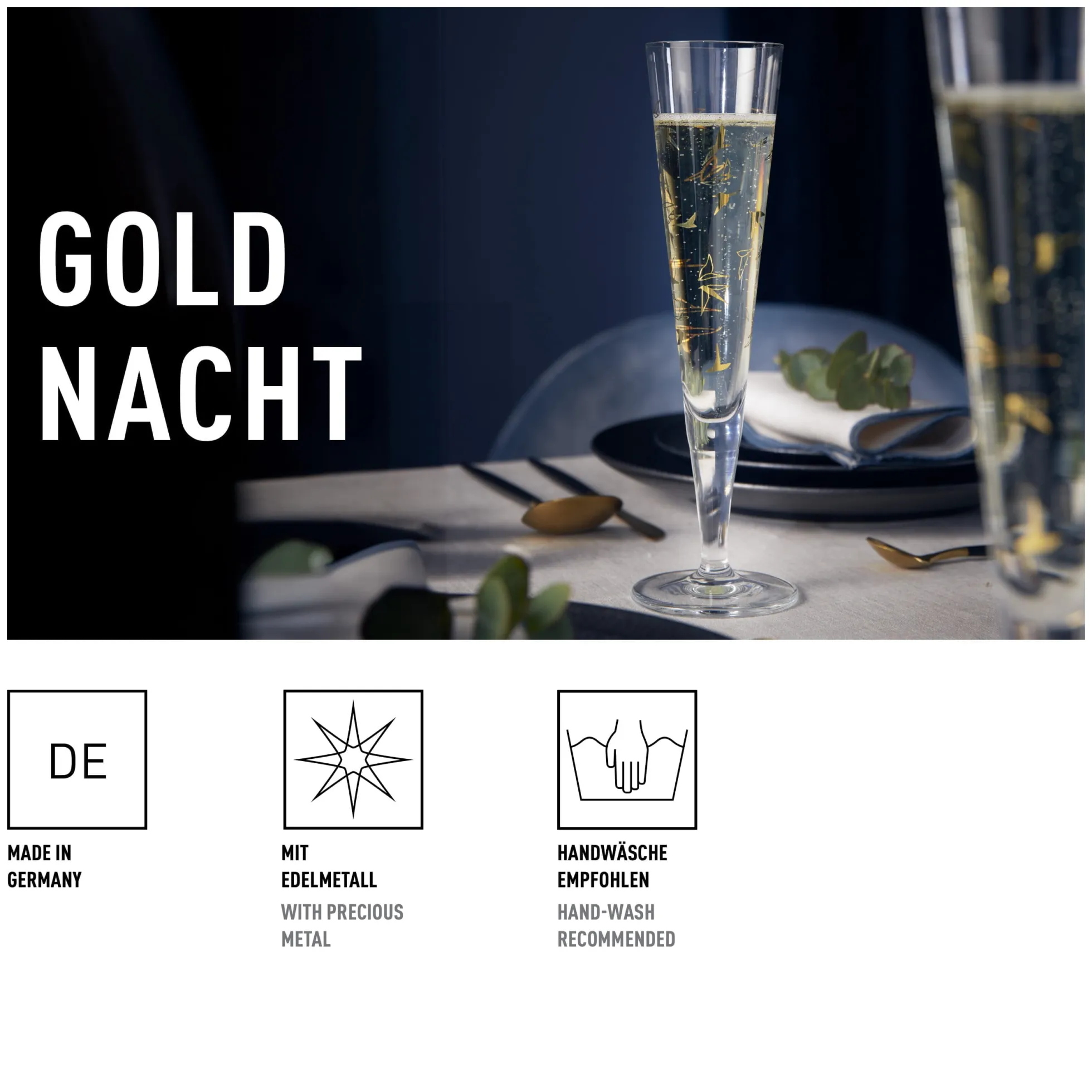Ritzenhoff GOLDNACHT CHAMPAGNERGLAS #44