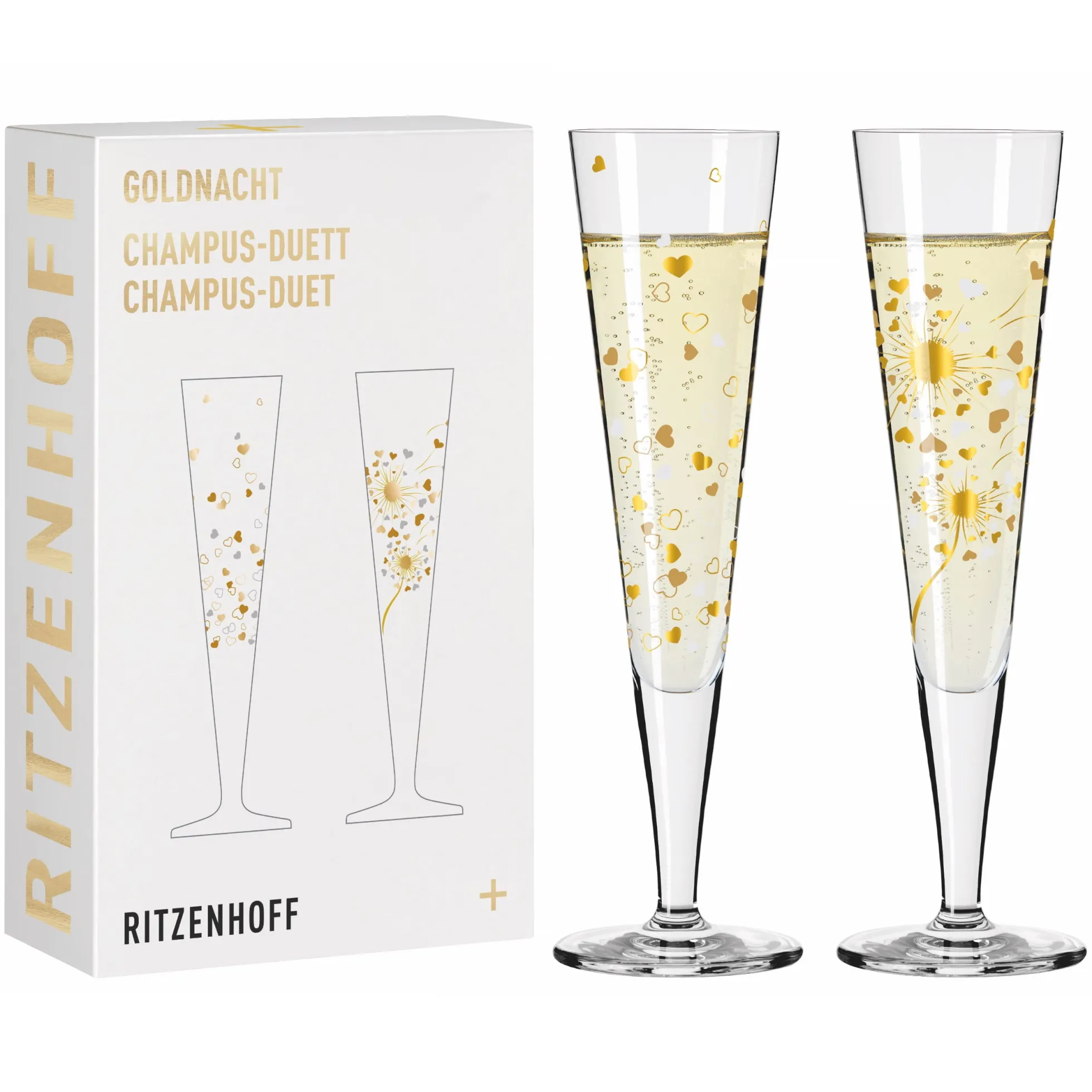 Ritzenhoff GOLDNACHT CHAMPAGNERGLAS-SET F24