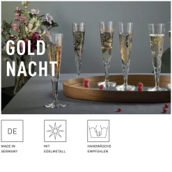 Ritzenhoff GOLDNACHT CHAMPAGNERGLAS-SET F23