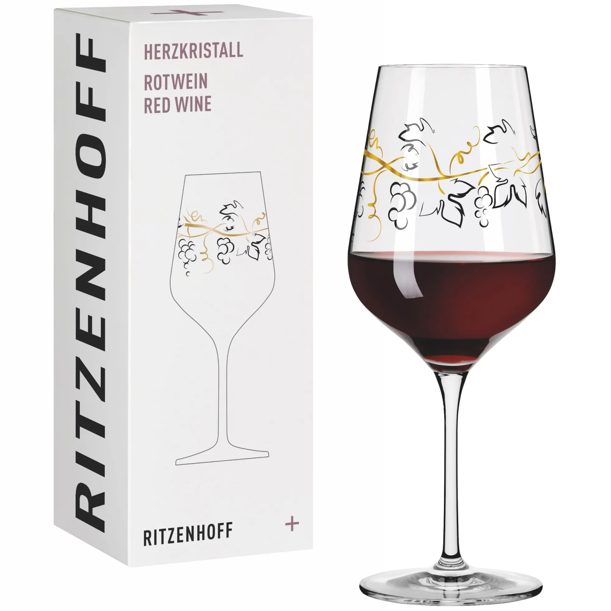 Ritzenhoff herzkristall rotweinglas #12