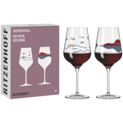 Ritzenhoff herzkristall rotweinglas-set h23