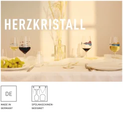 Ritzenhoff herzkristall weißweinglas-set h23