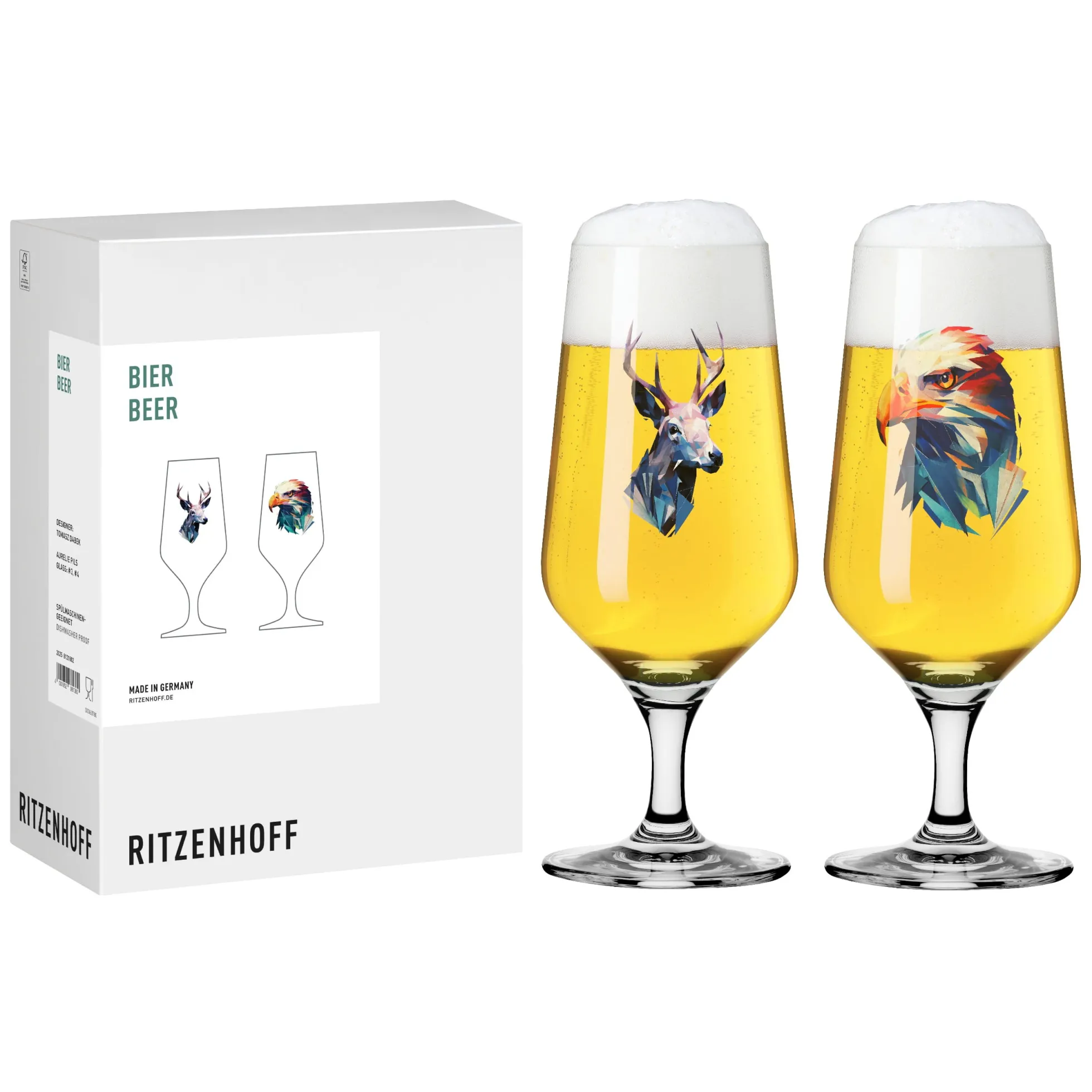 Ritzenhoff jäger & sammler bierglas-set #3 #4