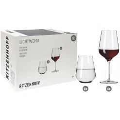 Ritzenhoff LICHTWEISS AURELIE ROTWEIN- UND WASSERGLAS-SET #1