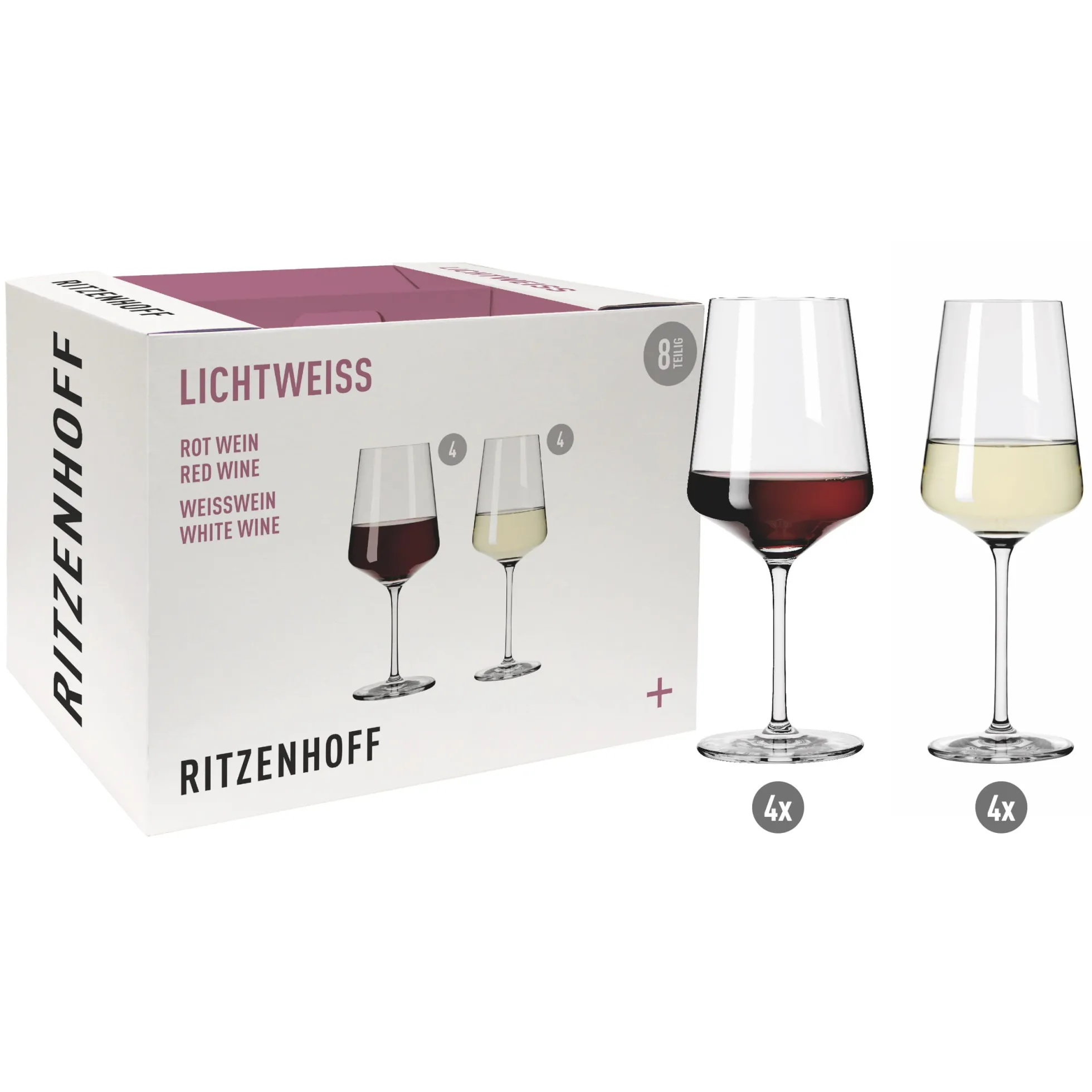 Ritzenhoff LICHTWEISS JULIE WEISS- UND ROTWEINGLAS-SET #3