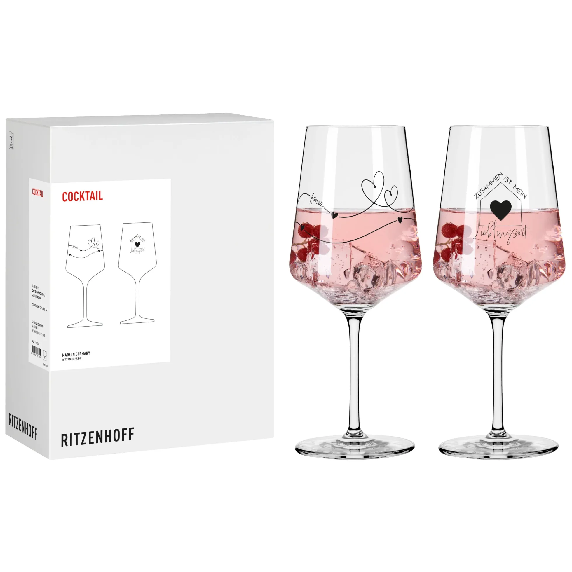 Ritzenhoff liebe cocktailglas-set #3 #4