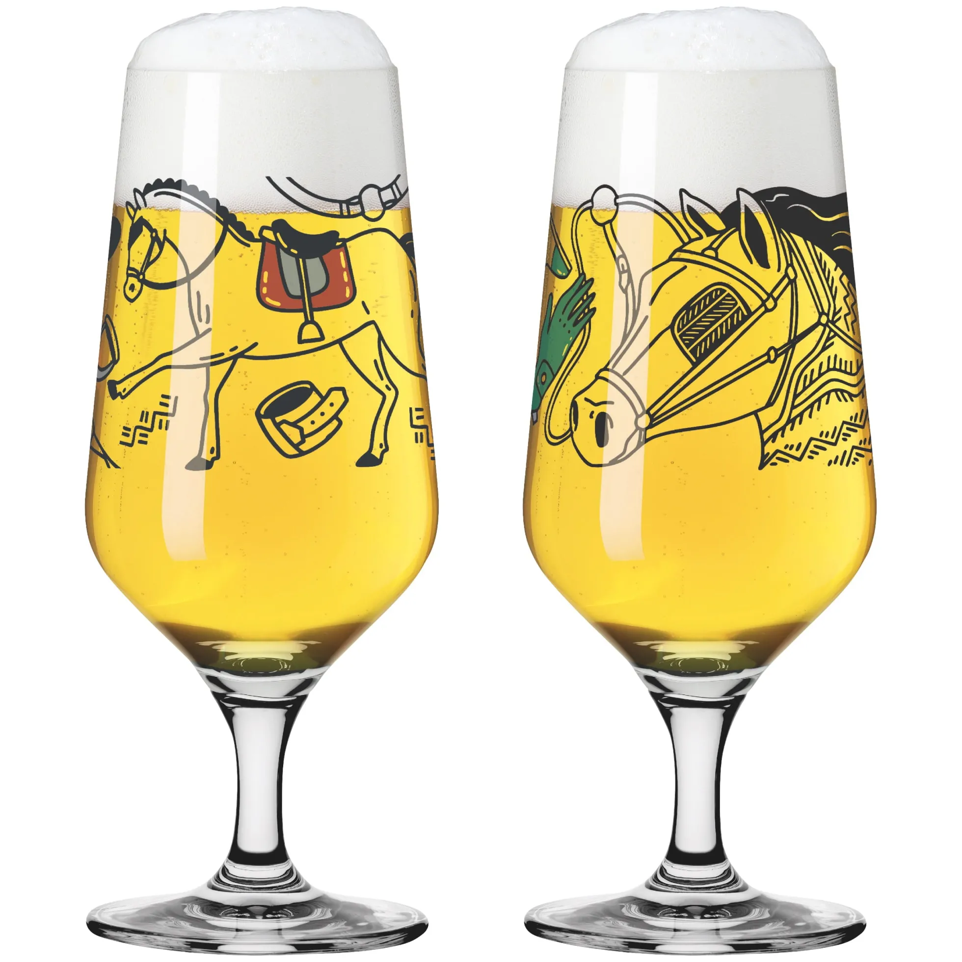 Ritzenhoff reitgold bierglas-set #1 #2