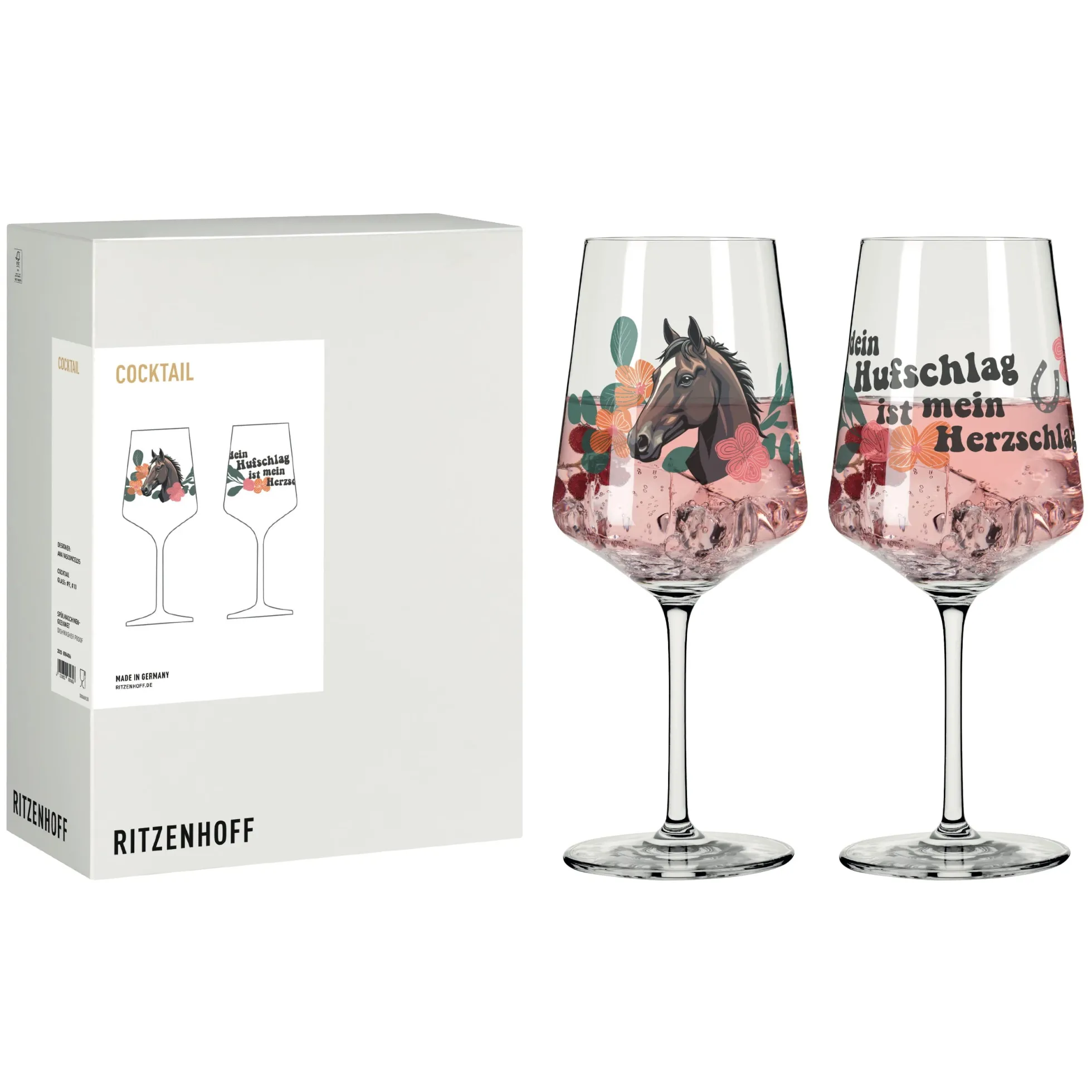 Ritzenhoff reitgold cocktailglas-set #9 #10