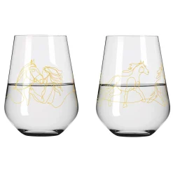 Ritzenhoff reitgold wasserglas-set #3 #4