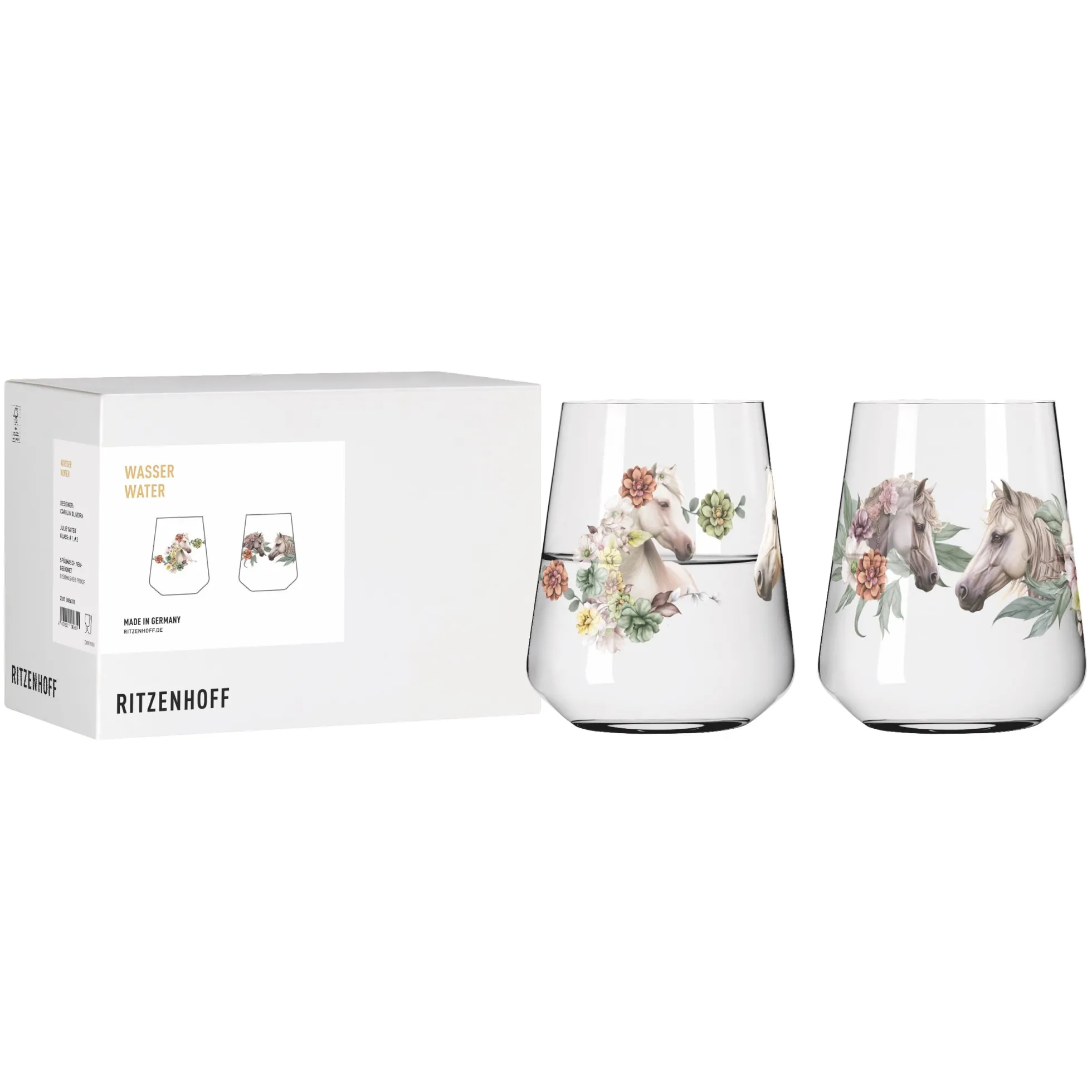 Ritzenhoff REITGOLD WASSERGLAS-SET #1 #2 CAROLIN OLIVEIRA