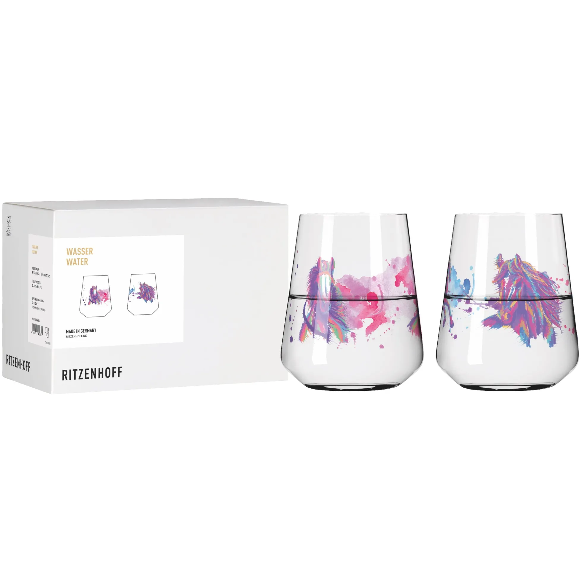 Ritzenhoff REITGOLD WASSERGLAS-SET #3 #4 DESIGN TEAM