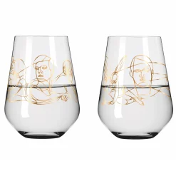 Ritzenhoff SAGENGOLD WASSERGLAS-SET #1, #2