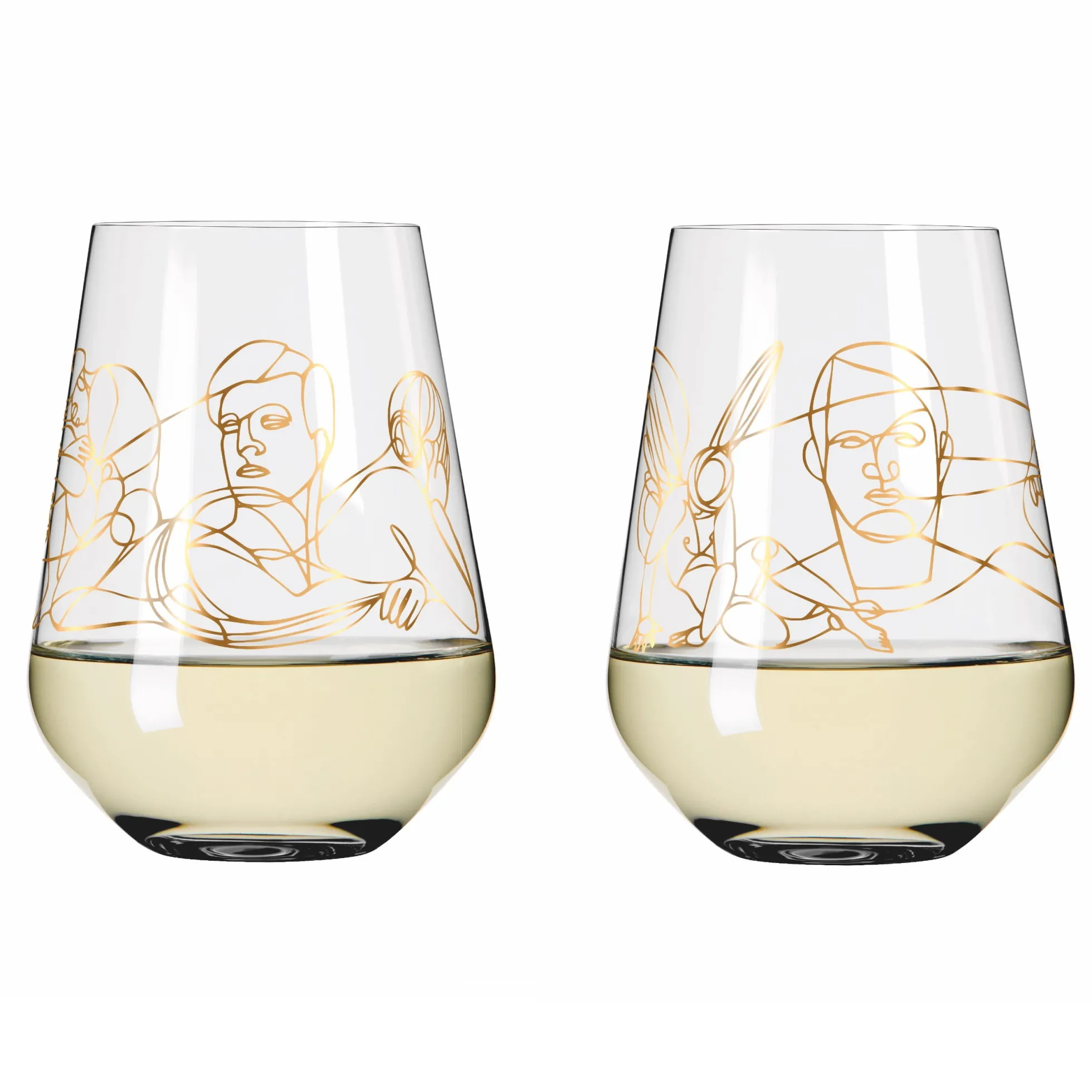Ritzenhoff SAGENGOLD WASSERGLAS-SET #1, #2