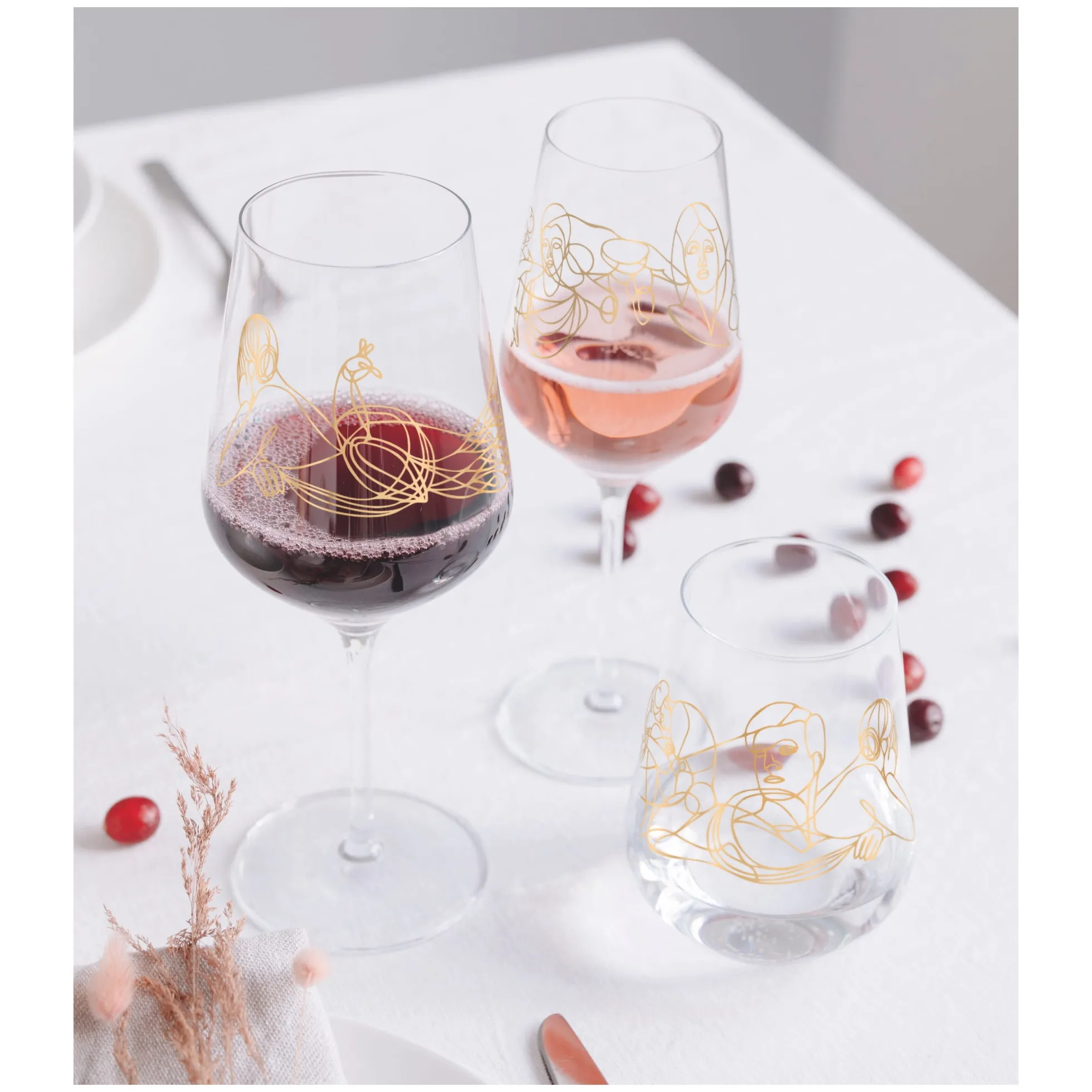 Ritzenhoff SAGENGOLD WASSERGLAS-SET #1, #2