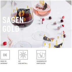 Ritzenhoff SAGENGOLD WASSERGLAS-SET #3, #4
