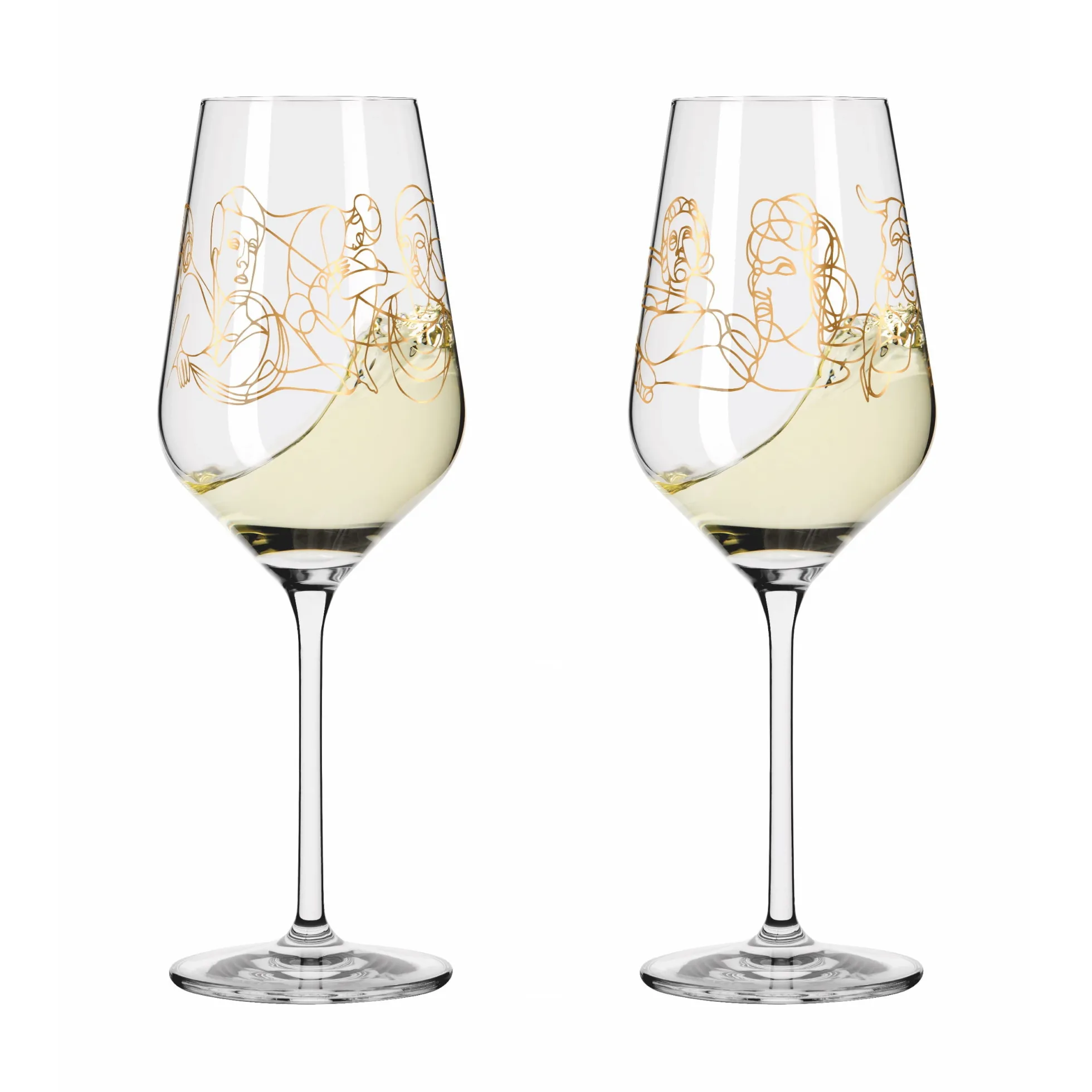 Ritzenhoff SAGENGOLD WEISSWEINGLAS-SET #1, #2