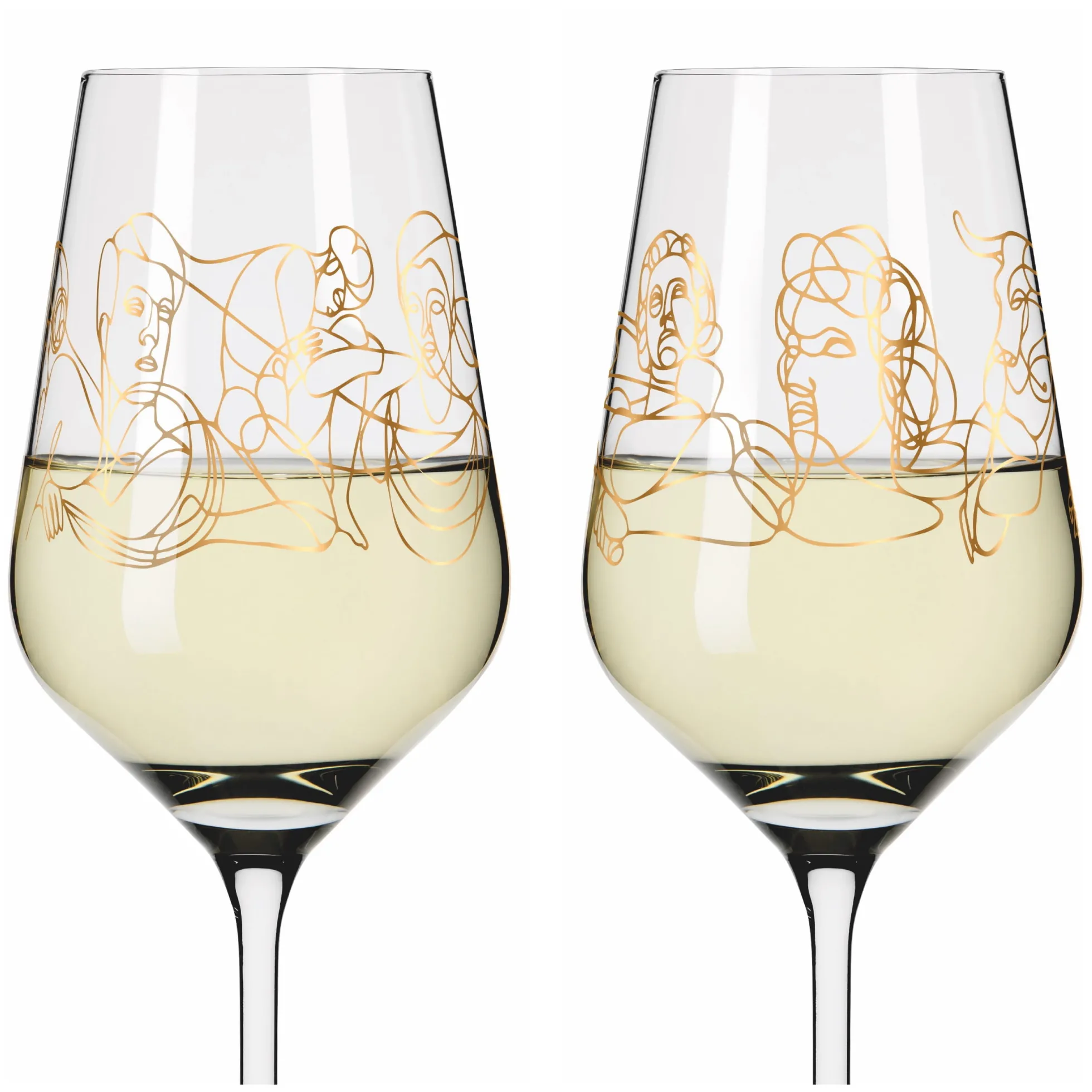 Ritzenhoff SAGENGOLD WEISSWEINGLAS-SET #1, #2