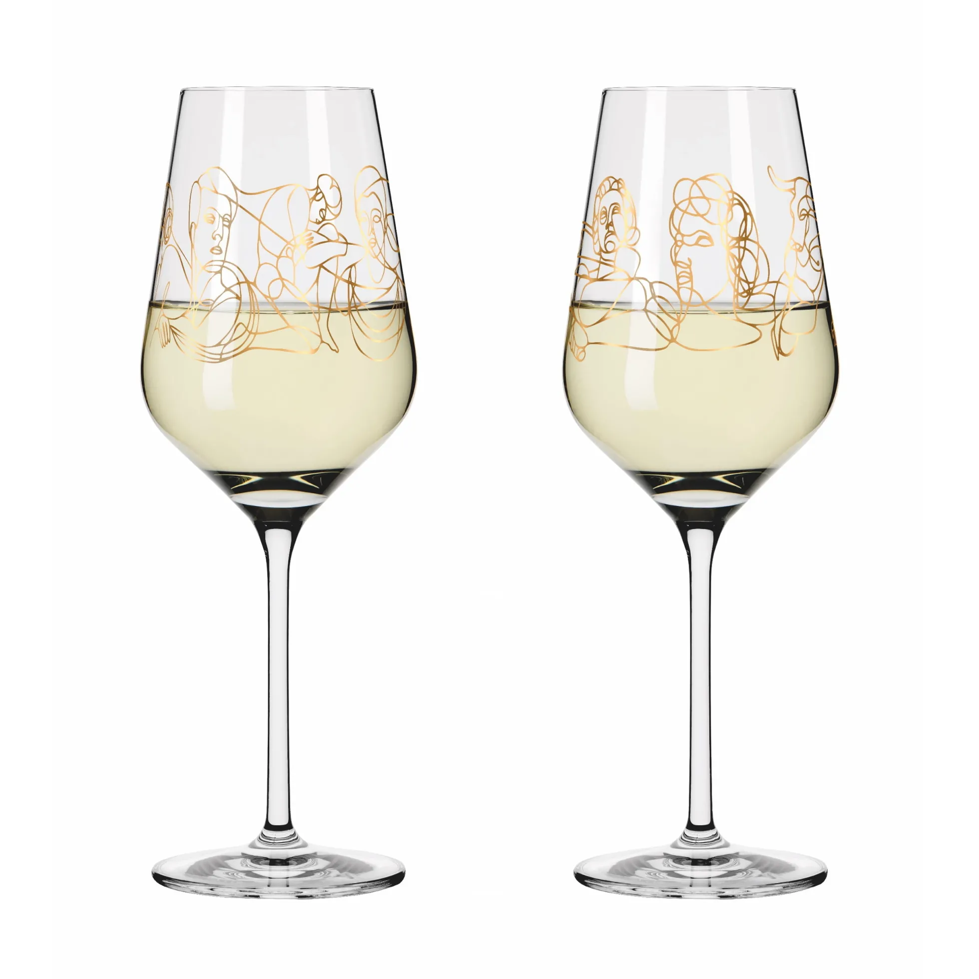 Ritzenhoff SAGENGOLD WEISSWEINGLAS-SET #1, #2