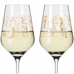 Ritzenhoff SAGENGOLD WEISSWEINGLAS-SET #1, #2