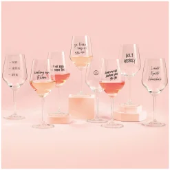 Ritzenhoff SAND & SODA WEINGLAS MIT SPRUCH - WINE ME UP