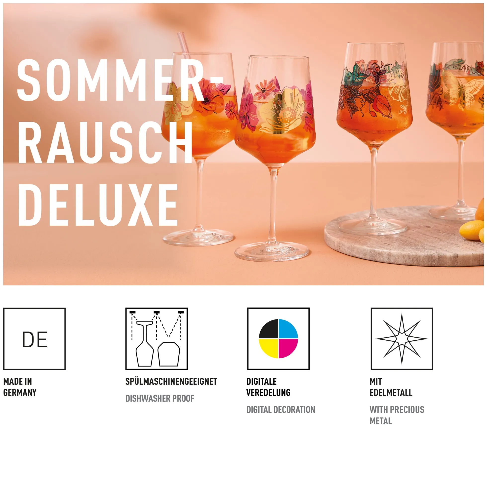 Ritzenhoff sommerrausch deluxe aperitifglas-set #23, #24