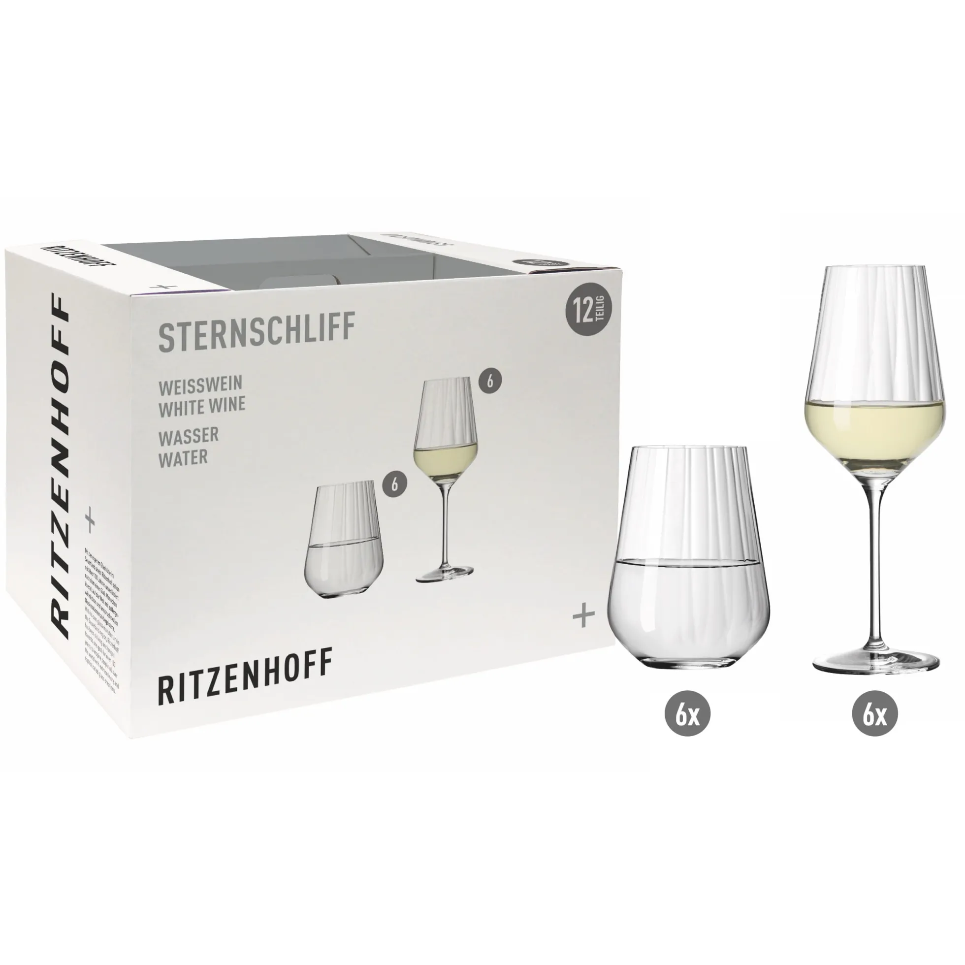 Ritzenhoff STERNSCHLIFF WEISSWEIN- UND WASSERGLAS-SET #1