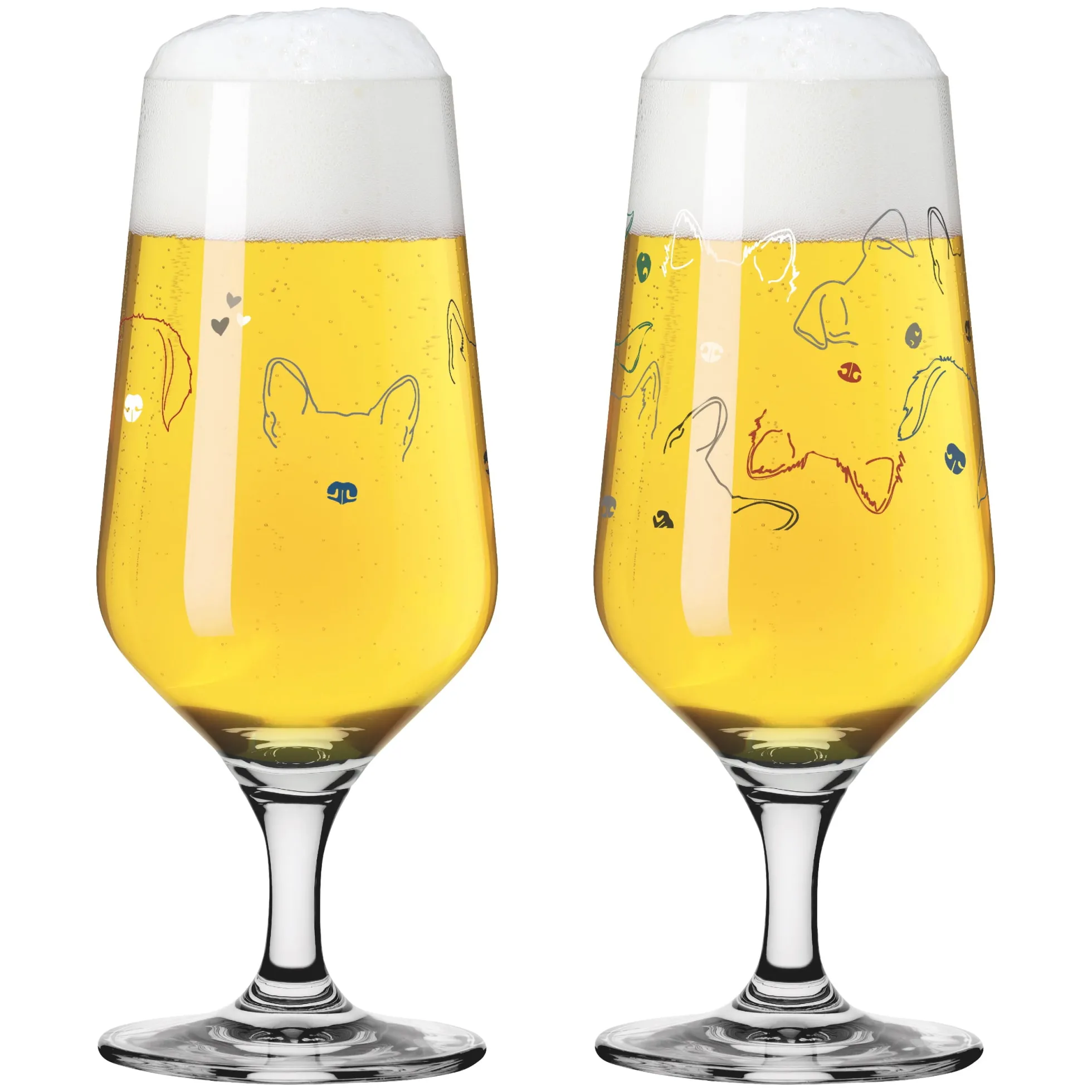 Ritzenhoff tierisch glücklich bierglas-set #1 #2